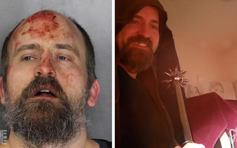 Sacramento Man Attacks Woman and Dog with Medieval Weapon