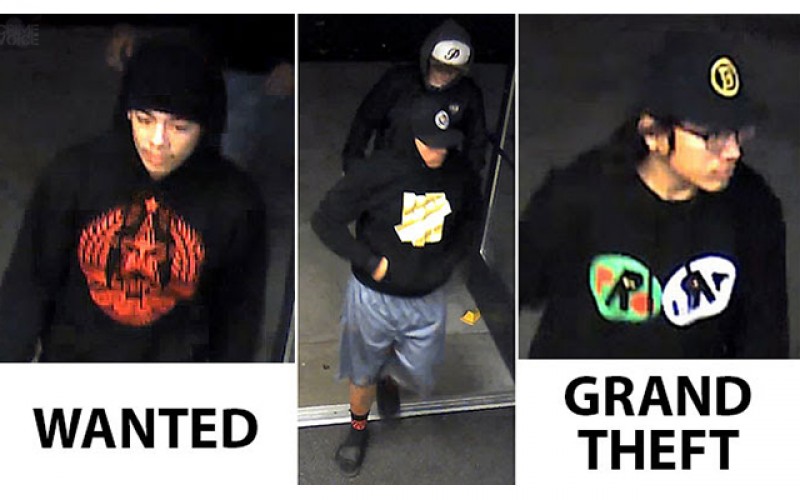 San Jose PD Calls on Public to Help Identify Grand Theft Suspects