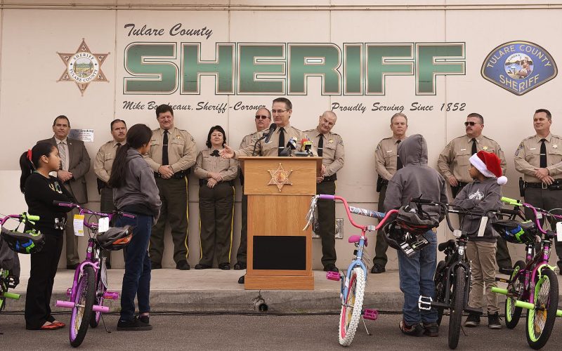 Tulare SD Holds Open House, Bike Giveaway