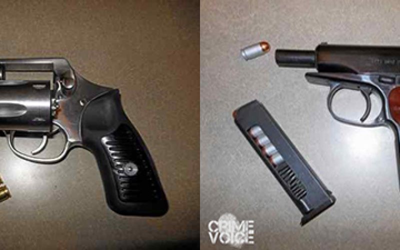 Two Burglary Suspects Apprehended, Two Stolen Handguns Recovered