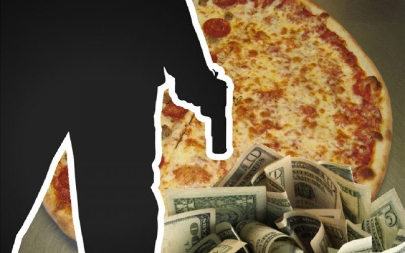$100K Bail for Robbery of Pizza