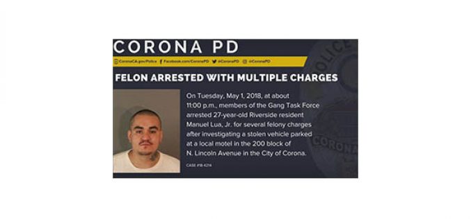 Habitual Criminal Arrested with Stolen Car