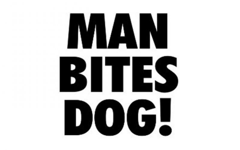 Man Bites Dog…Under its Left Eye