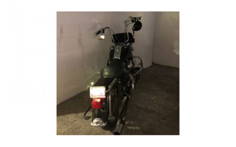 Man on stolen motorcycle does not get far in his escape attempt