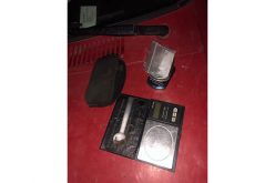 Swerving truck has meth and paraphernalia inside