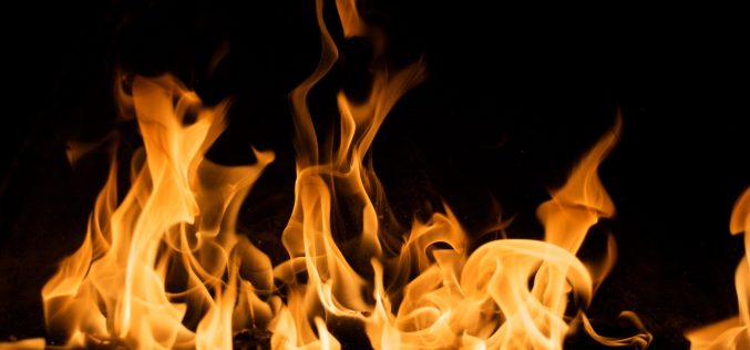 Man arrested after allegedly leaving fire unattended