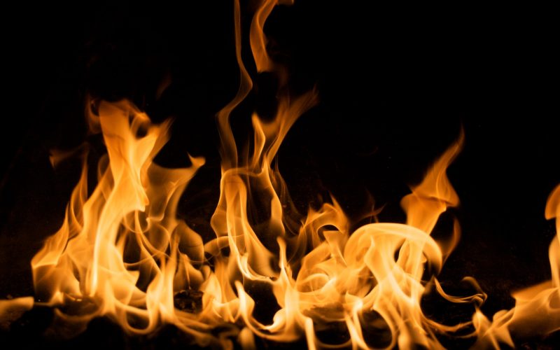 Man arrested after allegedly leaving fire unattended