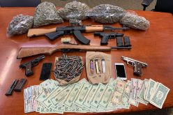 Firearms, marijuana, and ammunition discovered after Trespassing call