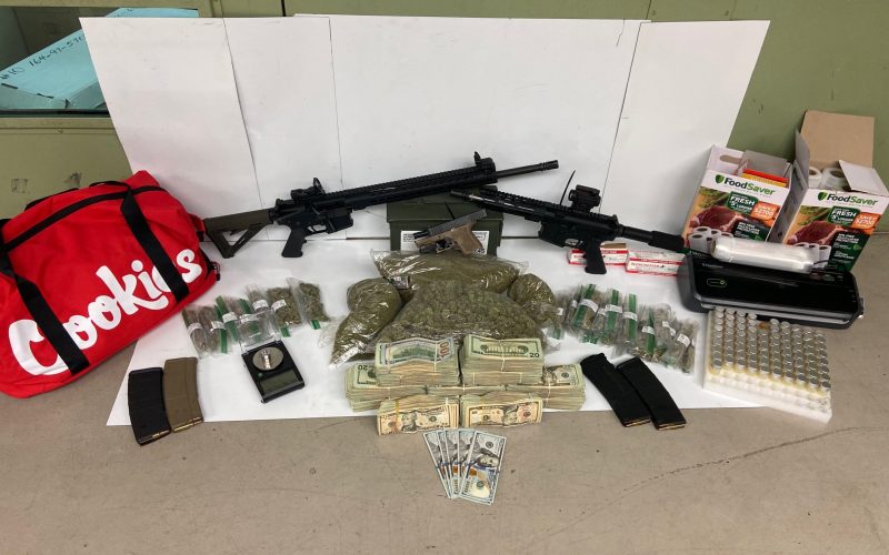 Disturbance call leads to arrest of 2 for drugs, guns