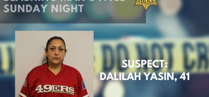 Woman arrested for slashing man’s face