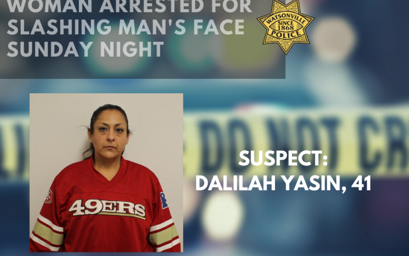 Woman arrested for slashing man’s face