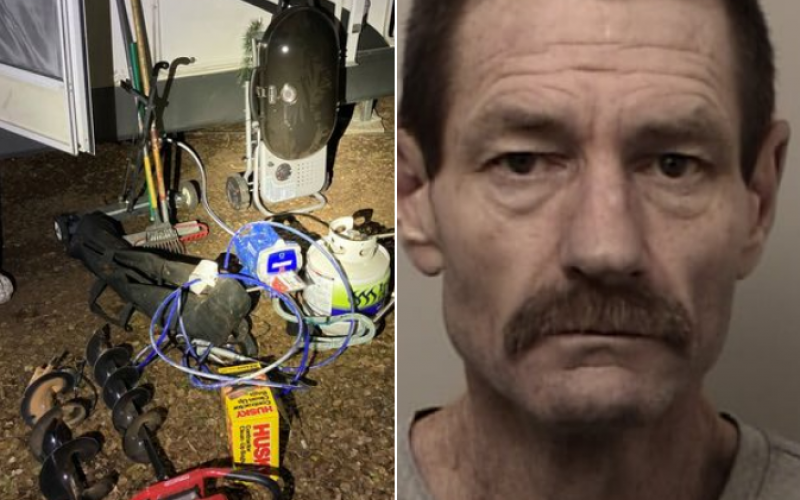 Burglar quickly stopped in his fleeing vehicle
