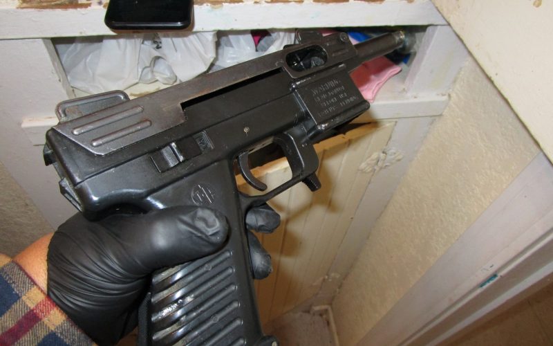 Reckless driver leads to seizure of four guns