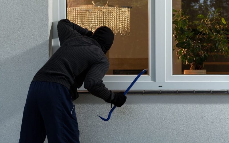 Man breaks into house where two were watching TV