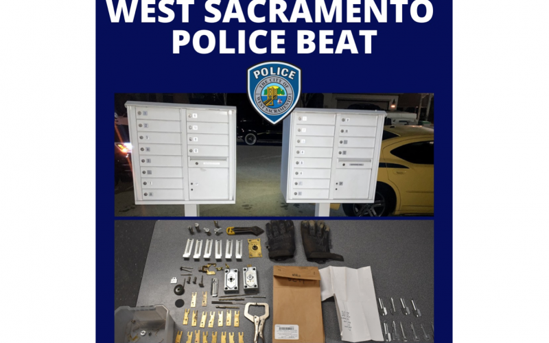 West Sacramento: Cache of stolen mail, duplicate keys, tools discovered during traffic stop