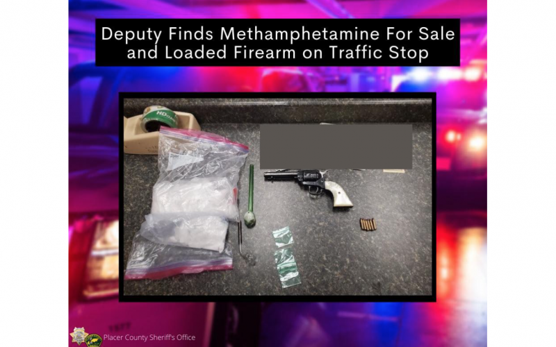 Sheriff’s Office: Narcotics and paraphernalia discovered during traffic stop in Placer County