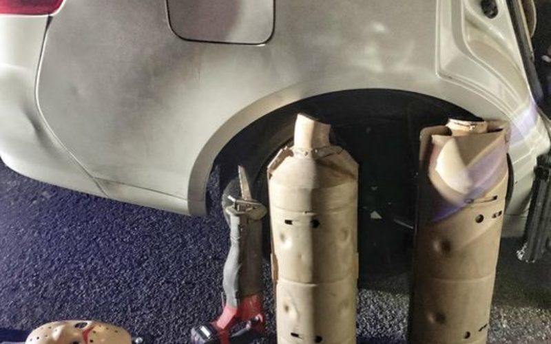 FELONY ARREST FOLLOWING CATALYTIC CONVERTER THEFT