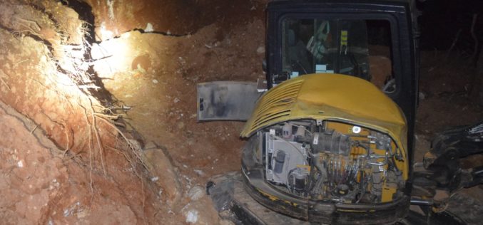 Stolen Excavator Located, Two Arrested in Murphys