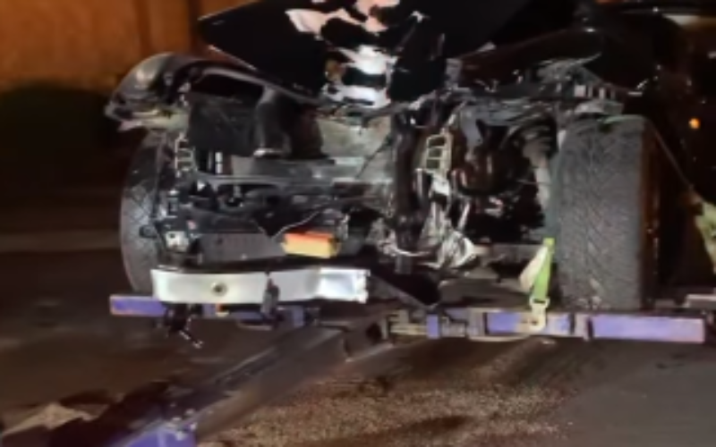 DUI driver wrecks his Porsche