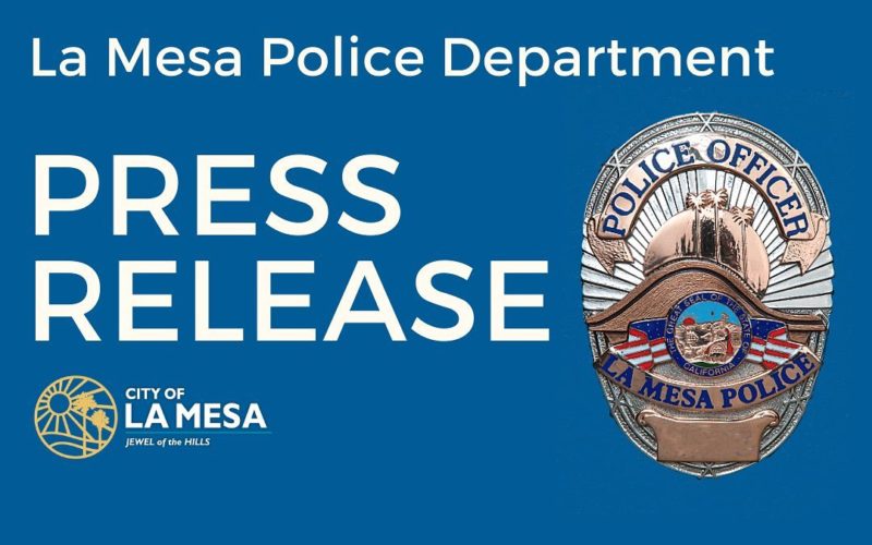 LA MESA BANK ROBBERY SUSPECT ARRESTED