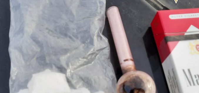 Expired registration becomes arrest for meth, pipe