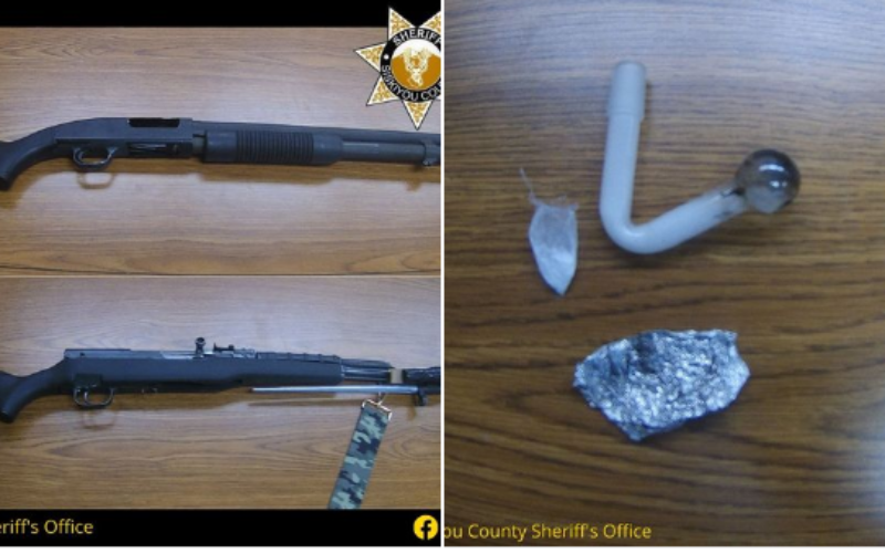 Blazer stuck on railraod tracks results in drug arrest