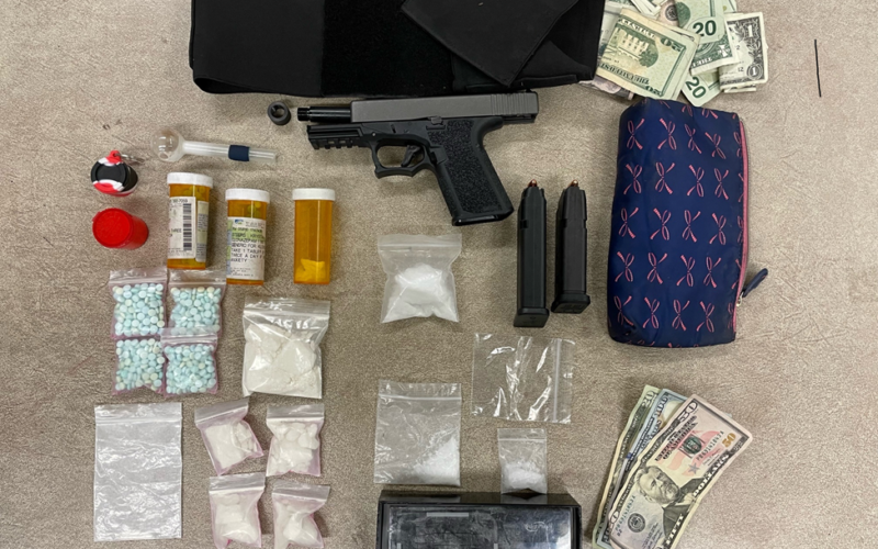 Traffic stop leads to two arrests for weapons and drug charges