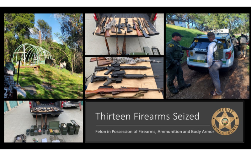Nevada County man facing range of charges including robbery, assault, illegal firearm possession