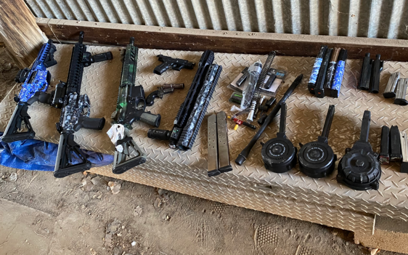 Cache of weapons seized in Taft arrest