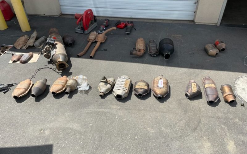 Investigation into Catalytic Converter Thefts Leads to Search Warrant and Arrest at Residential “Chop-Shop”