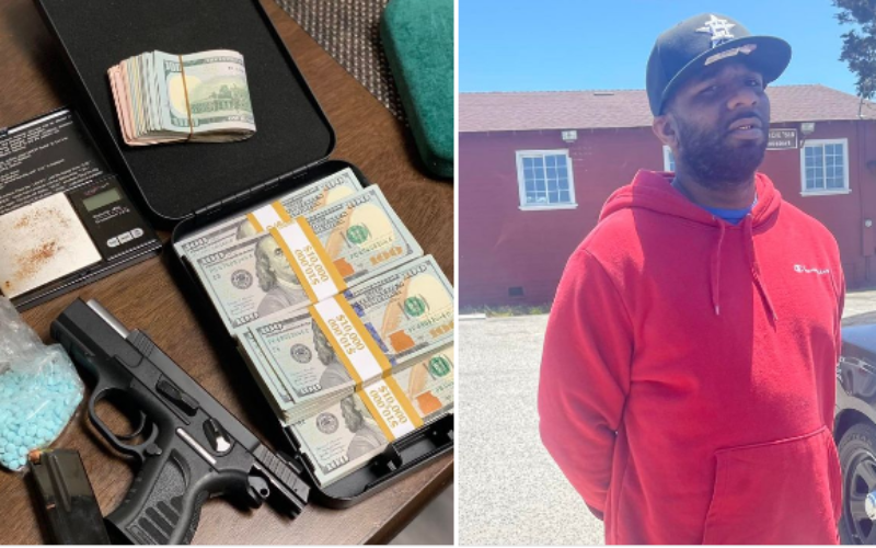 Violent gang member caught with gun, drugs and cash…