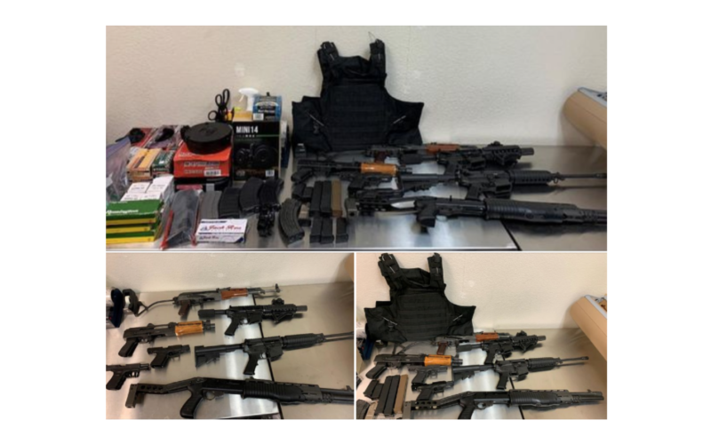Domestic violence call ends up with multiple firearms confiscated