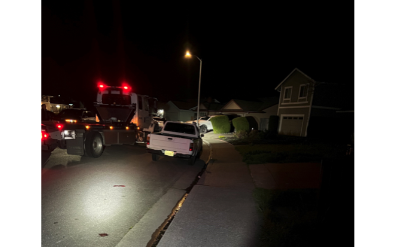 Two Arrested in Petaluma for Alleged Possession of Stolen Vehicle
