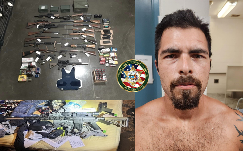 Woodlake Man Arrested After Car Accident and Shooting at Law Enforcement Officers