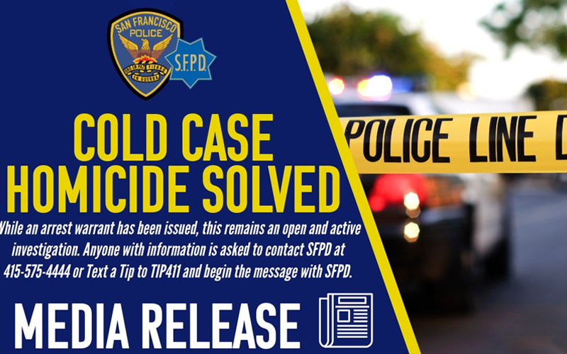 San Francisco Police Issue Arrest Warrant in 1992 Cold Case Homicide