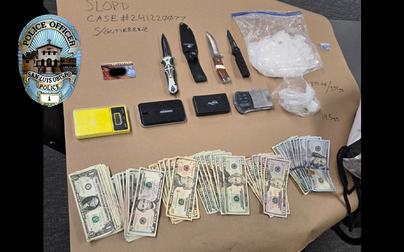 San Luis Obispo Officers Arrest Man on Drug Charges During Routine Patrol