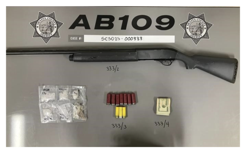Shasta County Authorities Reportedly Discover Packages of Methamphetamine, Loaded Shotgun During Probation Check