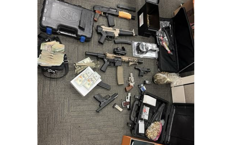 Suspect Arrested After Pursuit; Police Confiscate Cannabis, Weapons, Ammo
