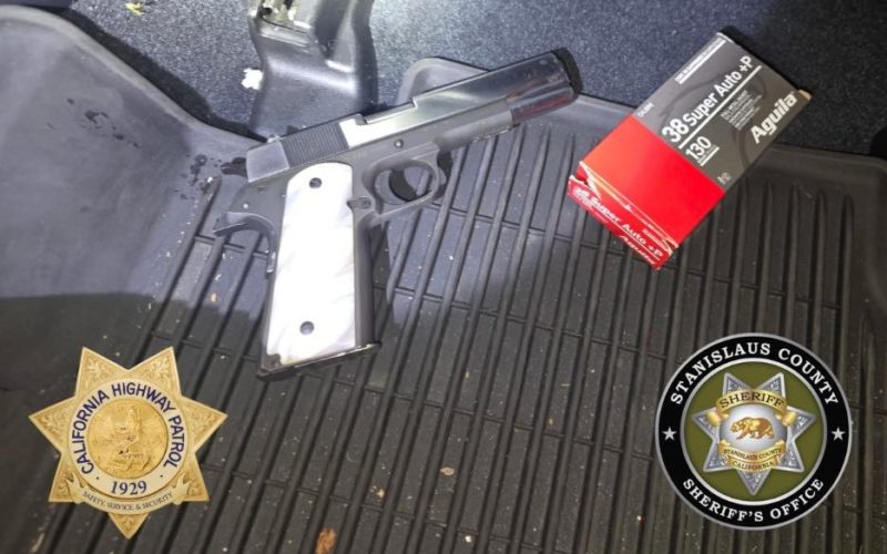 Stanislaus County Sheriff’s Office and CHP Arrest DUI Suspect in Possession of Concealed Firearm
