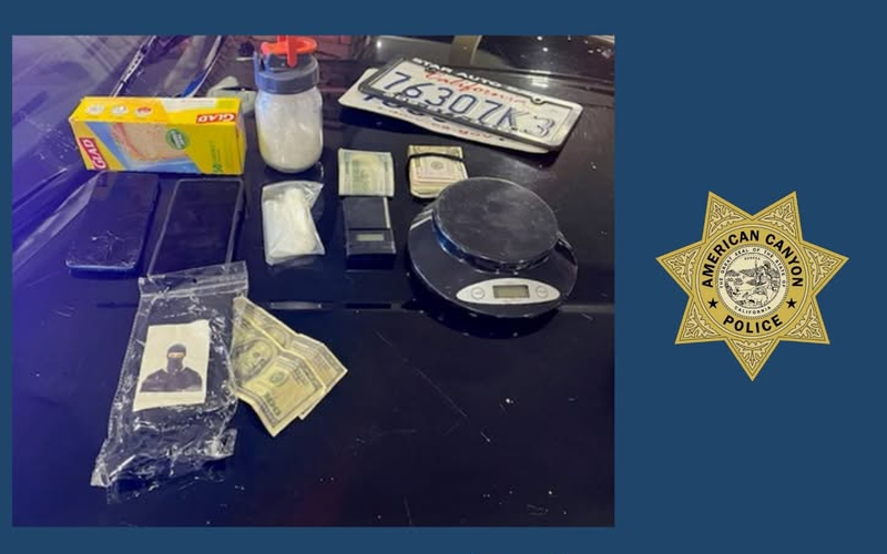 Traffic Stop in American Canyon Leads to Arrest for Drug Sales, Counterfeit Money, and Stolen Property