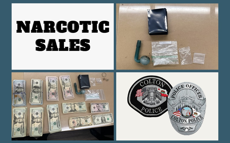 Colton Police Arrest Suspect for Drug Possession and Sales