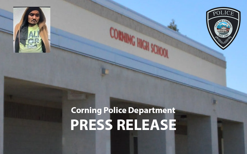 Corning High School Cafeteria Burglary Suspect Arrested