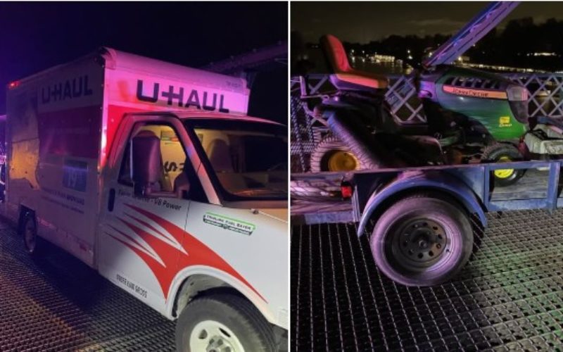 Clarksburg Burglary Foiled: Two Arrested with Stolen Trailer, Search for Third Suspect Continues