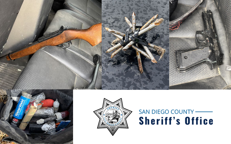 Man Arrested for Weapons, Explosives, and Booby Traps in Jacumba