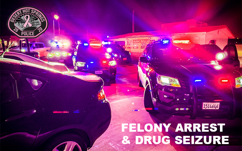 Officers Arrest Felon and Seize Drugs in Late-Night Traffic Stop