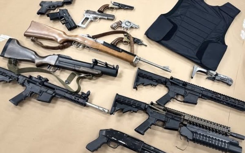 Detectives Arrest Suspect with 14 Firearms, One Pound of Methamphetamine