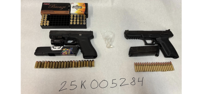 Sheriff’s Office: Man Wanted on Domestic Violence Warrants Arrested During Traffic Stop, Weapons Confiscated