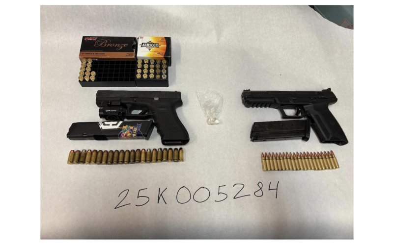 Sheriff’s Office: Man Wanted on Domestic Violence Warrants Arrested During Traffic Stop, Weapons Confiscated