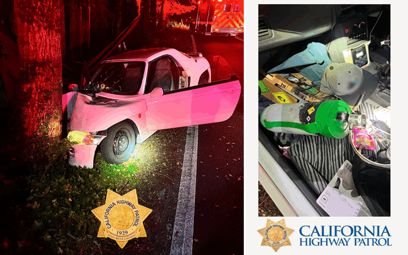 San Jose Driver Arrested for Drug-Impaired Driving After Crashing Into Tree on Highway 9