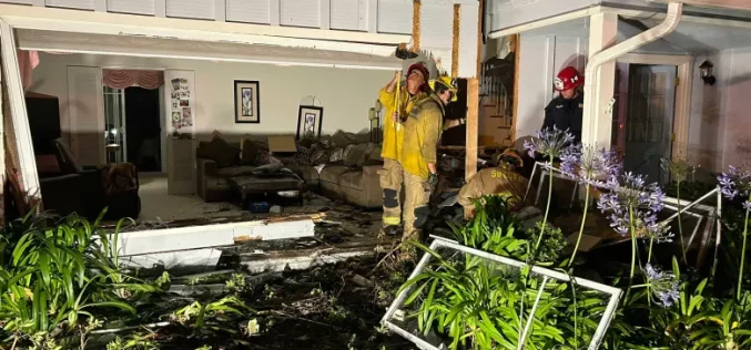 Car Slams into Goleta Home; DUI Arrest Made